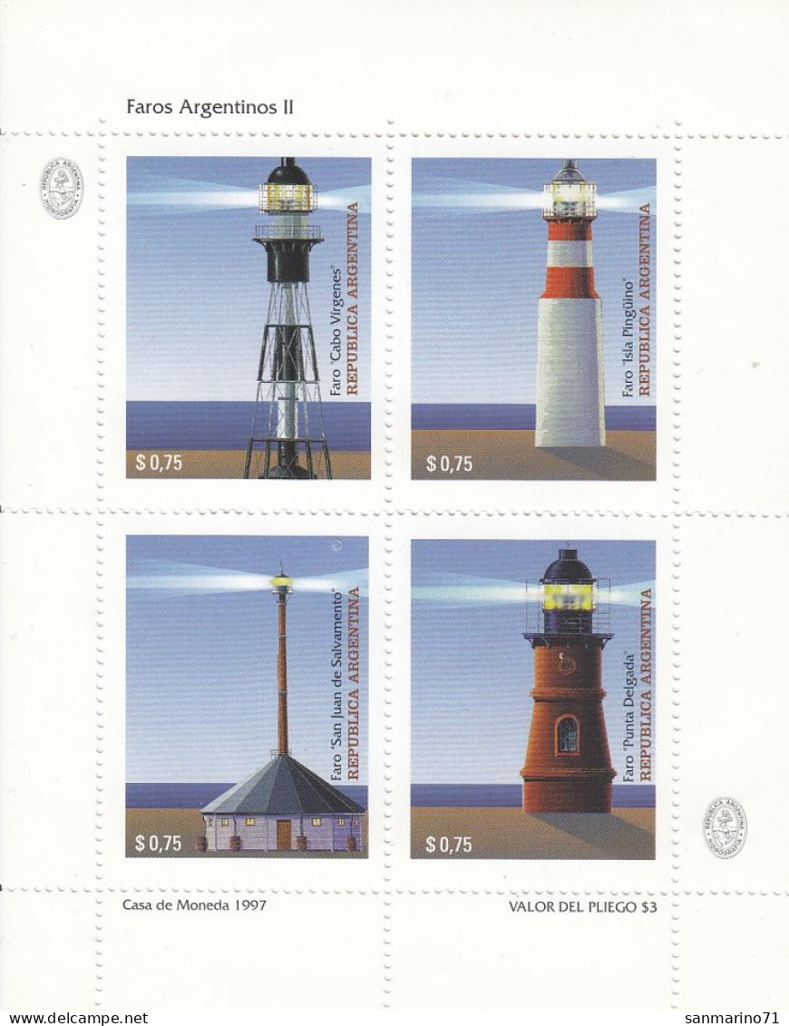 ARGENTINA 2351-2354,unused,lighthouses - Blocchi & Foglietti