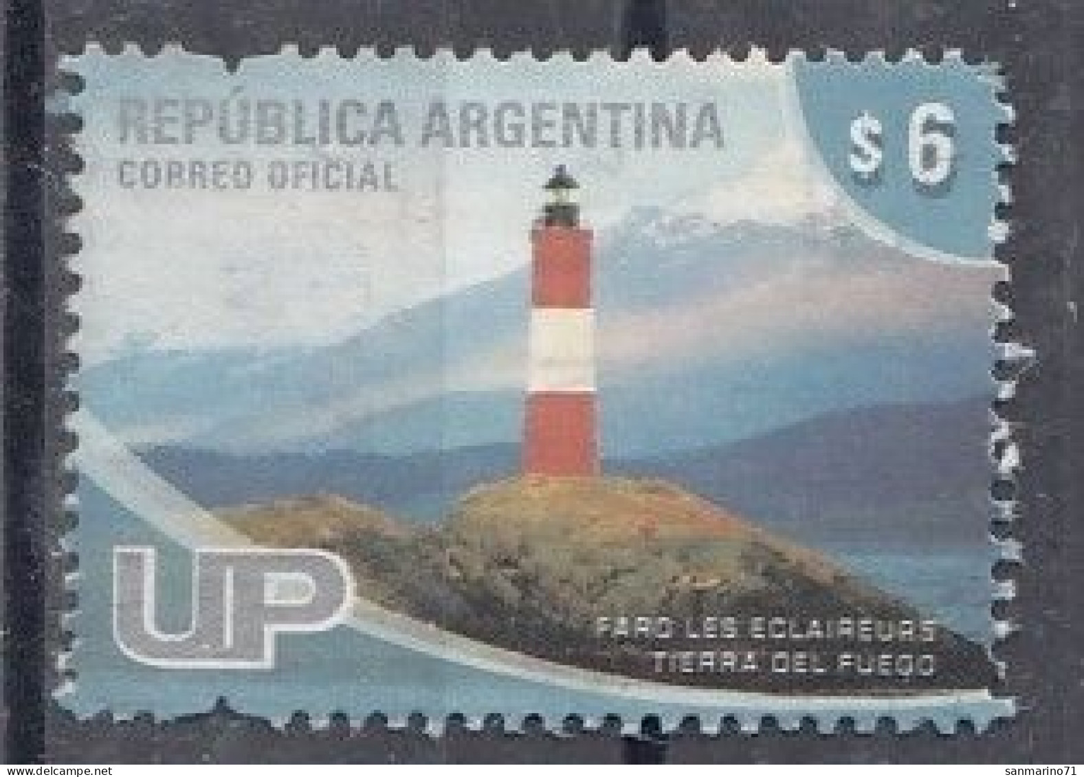 ARGENTINA 3312,used,falc Hinged,lighthouses - Usados