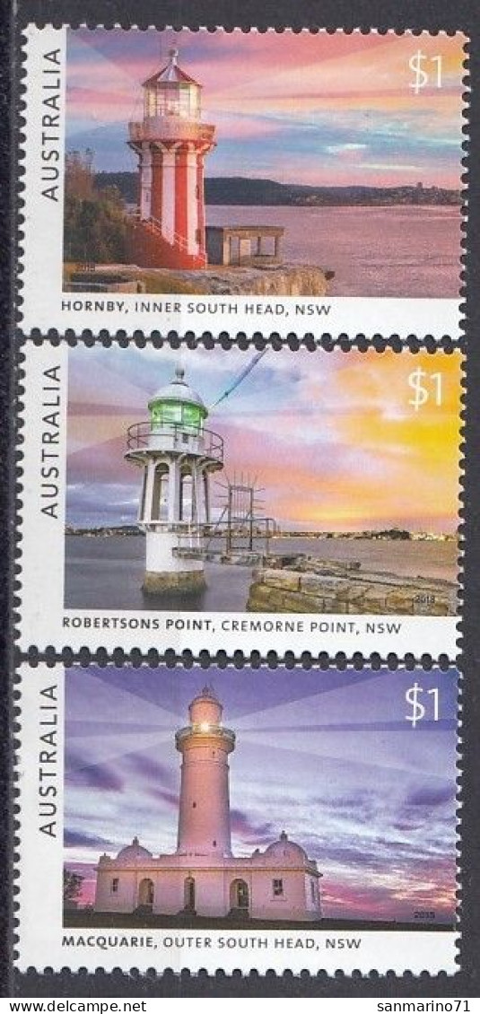 AUSTRALIA 4887-4889,unused,lighthouses - Mint Stamps