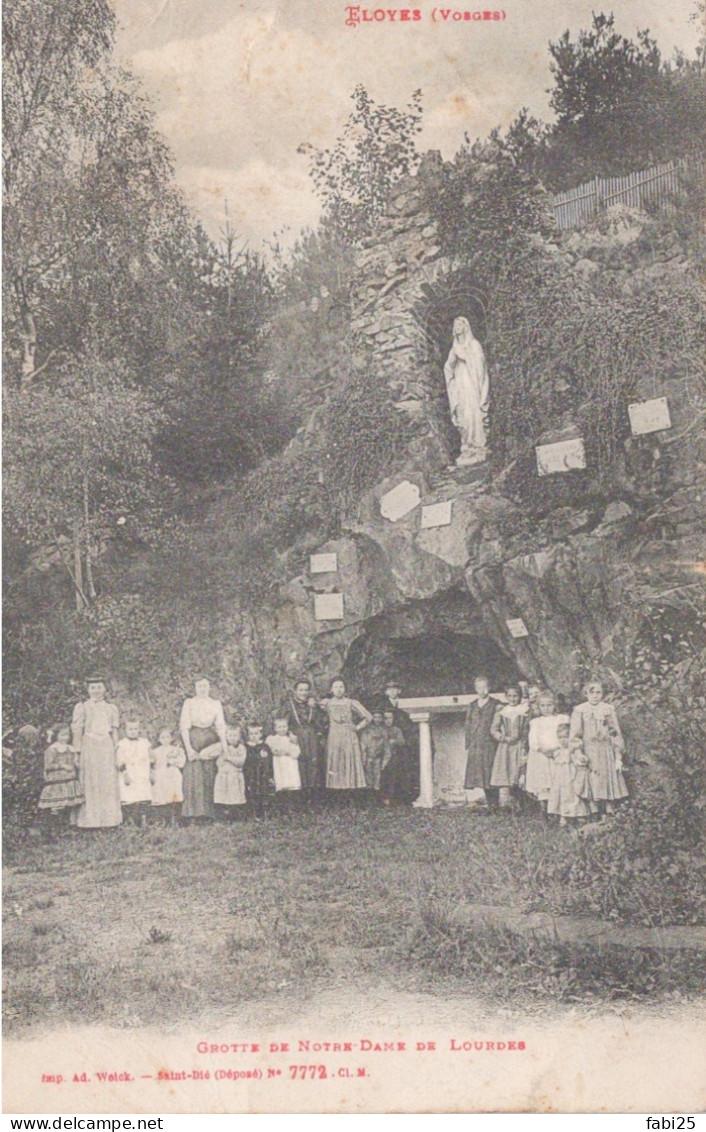 ELOYES GROTTE NOTRE DAME DE LOURDES - Pouxeux Eloyes