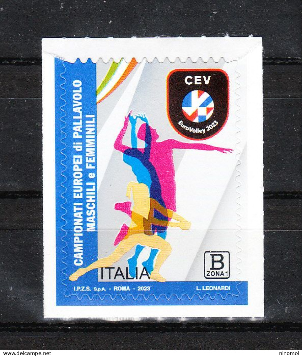 Italia   -  2023. Europei Di Pallavolo. European Volleyball Championships. Self Adhesive. MNH - Volleybal