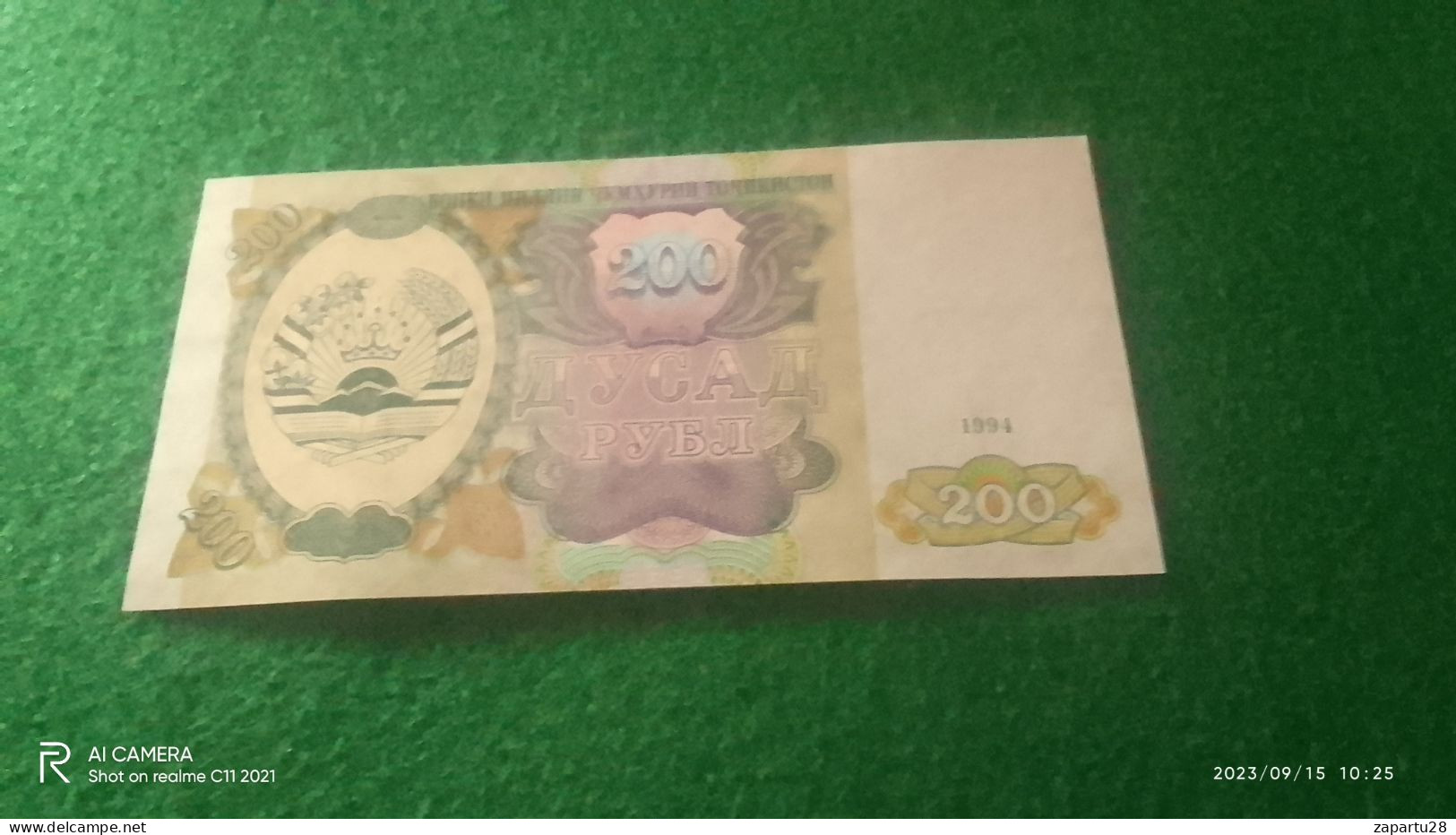 TACİİSTAN  --          200        SOM       UNC - Tagikistan