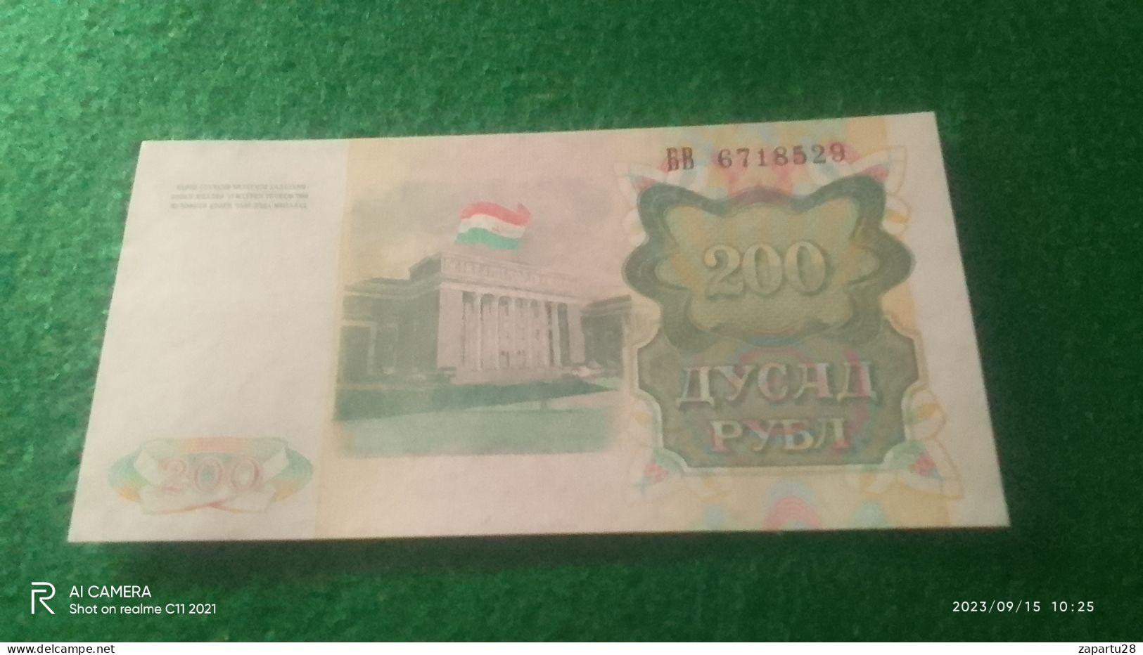 TACİİSTAN  --          200        SOM       UNC - Tayikistán