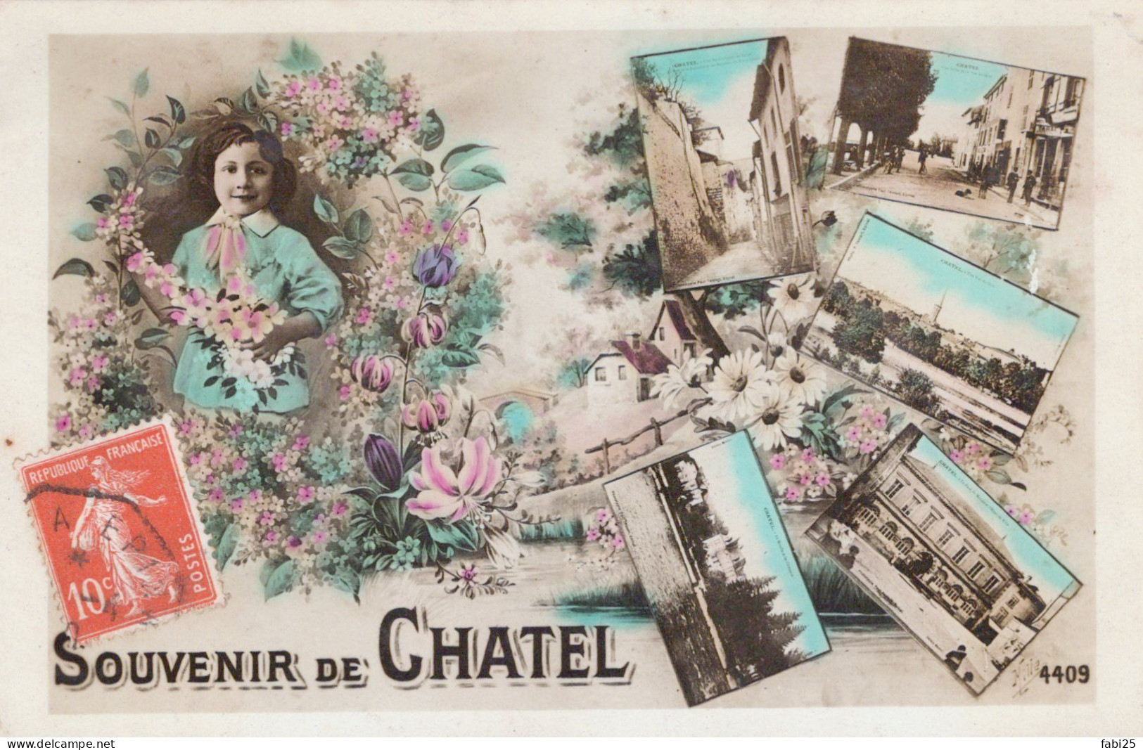 SOUVENIR DE CHATEL SUR MOSELLE CARTE MULTIVUES - Chatel Sur Moselle