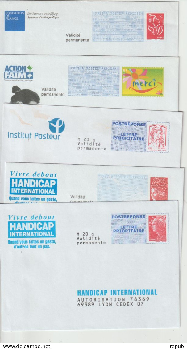 France Lot De 38 PAP Réponse Neufs (24 Petites Et 14 Grandes Enveloppes) Voir Scans - PAP : Risposta