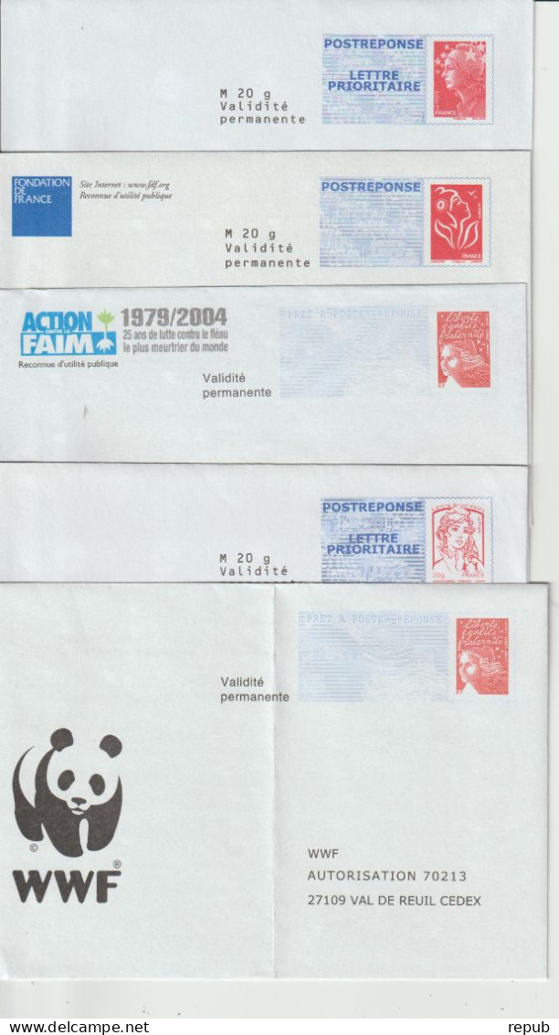 France Lot De 38 PAP Réponse Neufs (24 Petites Et 14 Grandes Enveloppes) Voir Scans - PAP : Risposta