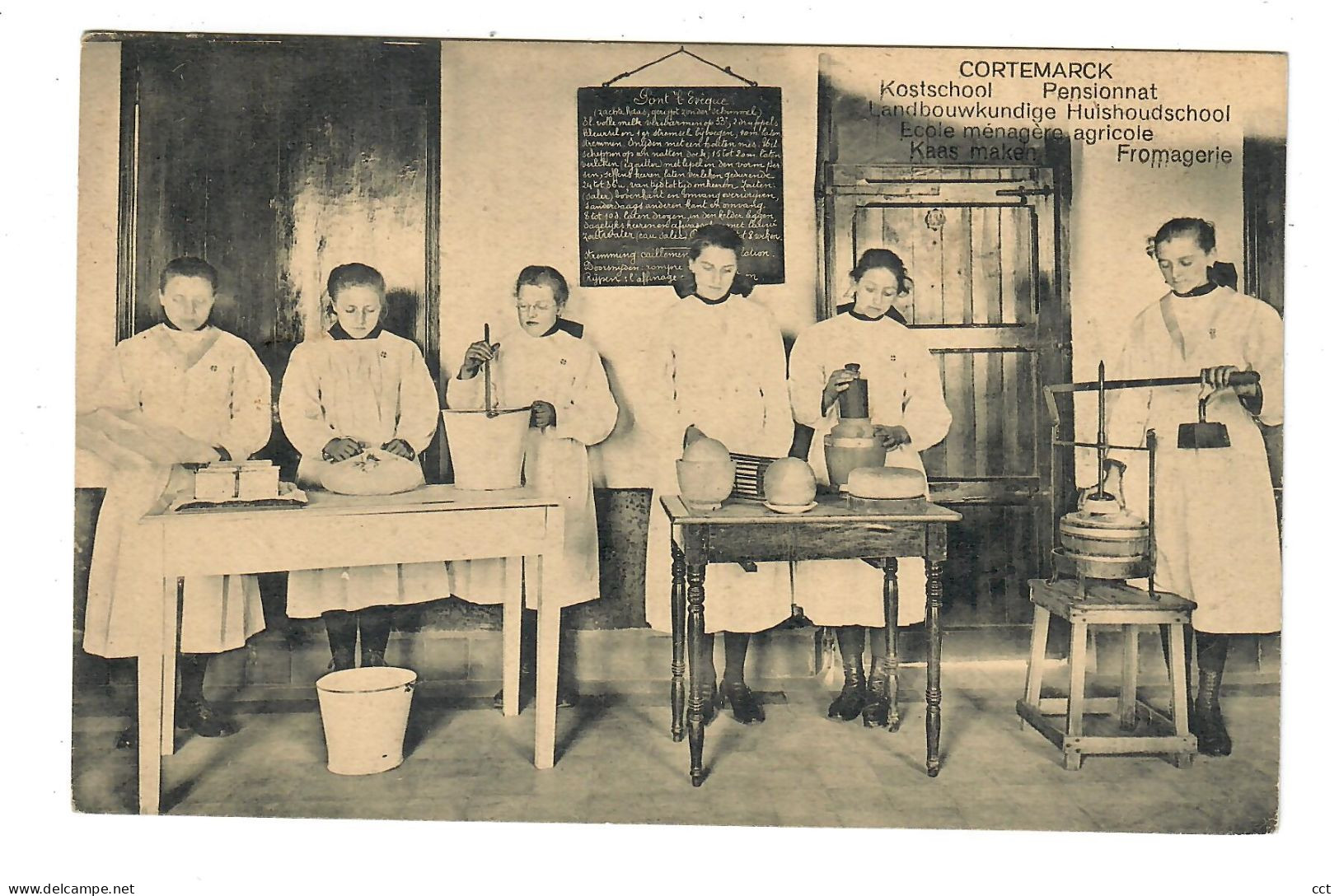 Cortemarck  Kortemark    Kostschool  Pensionnat   Fromagerie  Kaas Maken - Kortemark