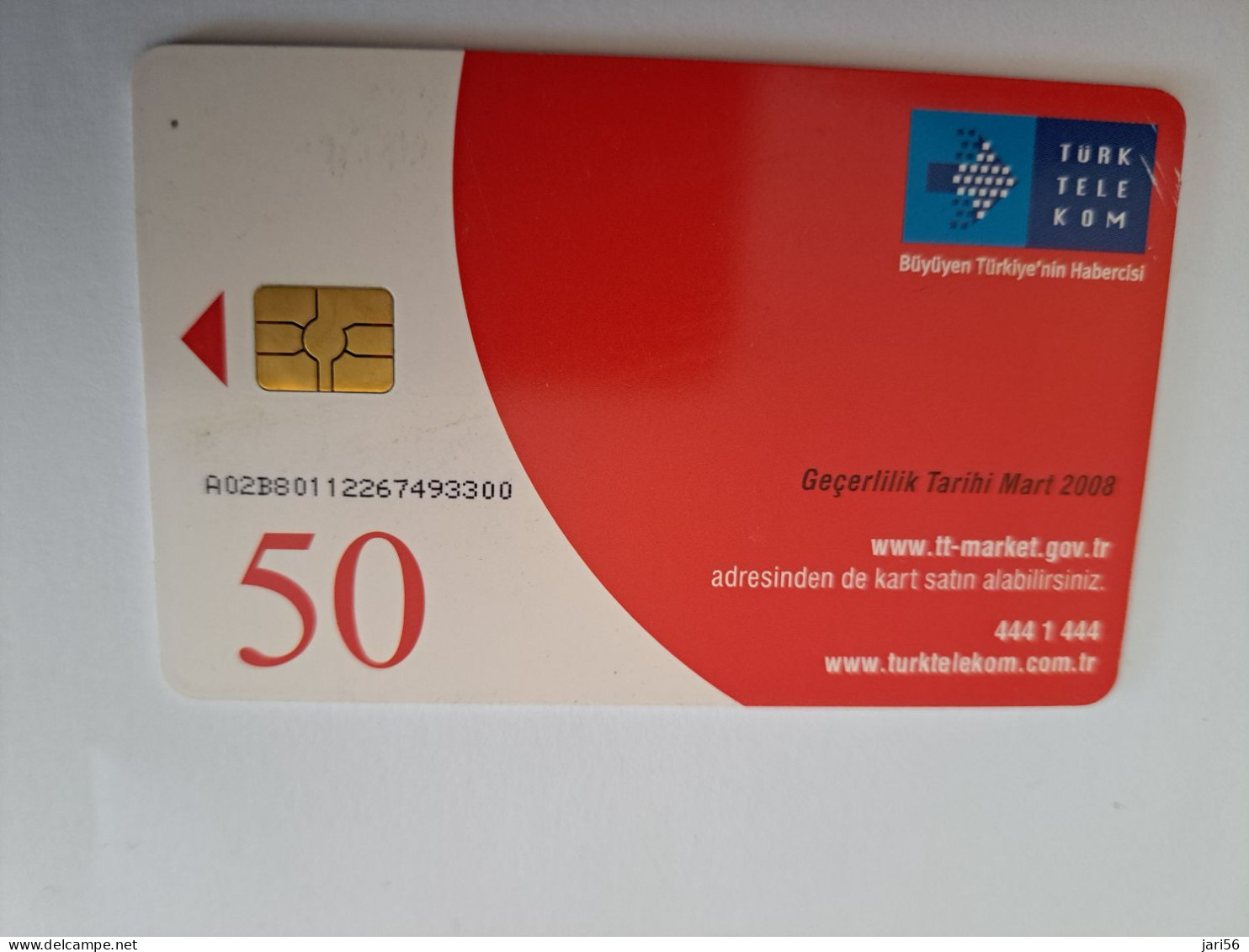 TURKIJE / 50 UNITS/ CHIPCARD/ TURKISH AIR FORCE  / DIFFERENT PLANES /        Fine Used Card  **15392** - Türkei