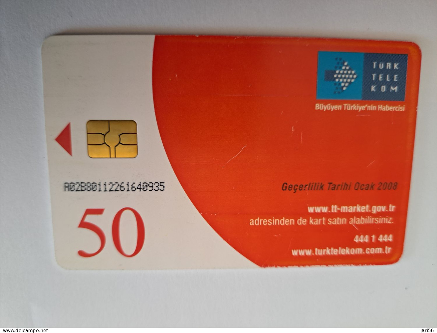 TURKIJE / 50 UNITS/ CHIPCARD/ TURKISH AIR FORCE  / DIFFERENT PLANES /        Fine Used Card  **15393** - Turquie