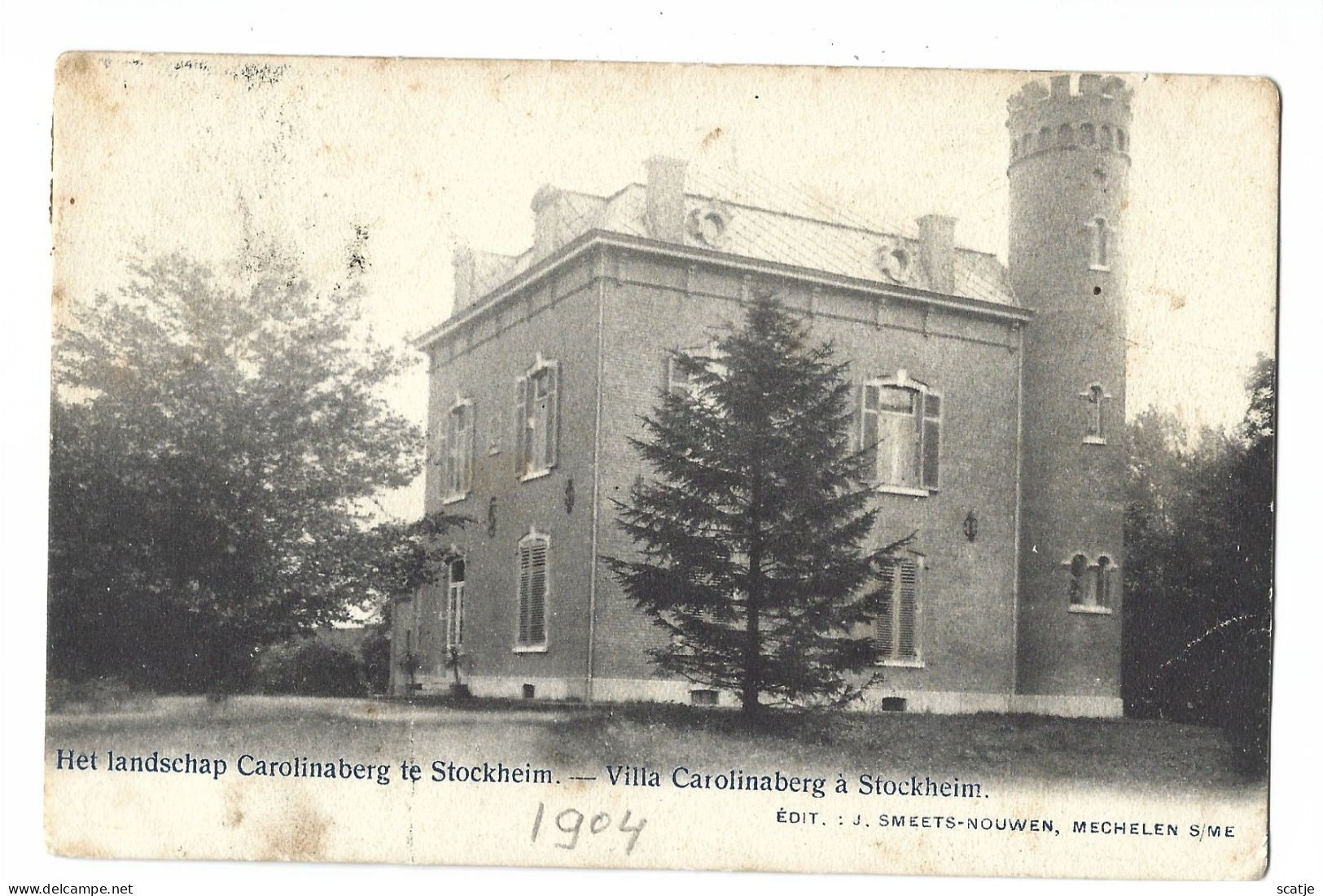 Stockheim   -   Villa Carolinaberg à Stockheim   -   1904   Naar   Maestricht - Dilsen-Stokkem