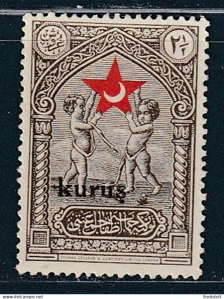 TURQUIE - Timbres De Bienfaisance N°63a * (1938) Varièté Sans Le " 1 " Avec Kurus - Charity Stamps