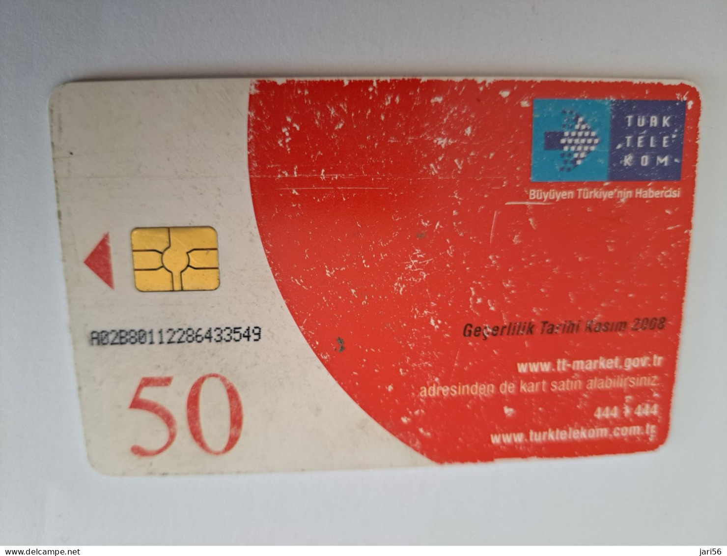 TURKIJE / 50 UNITS/ CHIPCARD/ TURKISH AIR FORCE  / DIFFERENT PLANES /        Fine Used Card  **15402** - Türkei