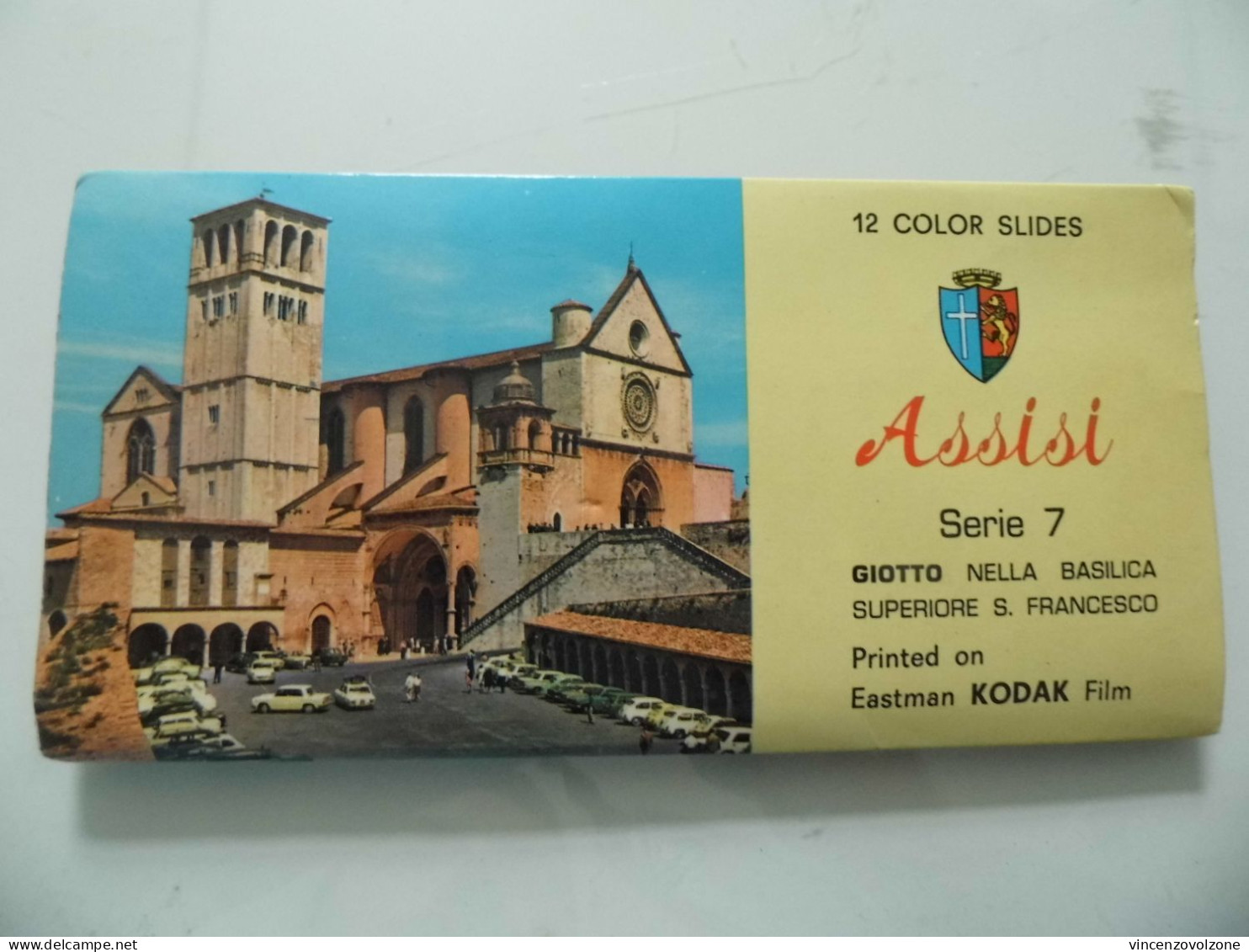 Souvenir "ASSISI 12 COLOR SLIDES Serie 7 GIOTTO NELLA BASILICA DI S. FRANCESCO" Colorvald - Valdagno 1965 - Diapositives