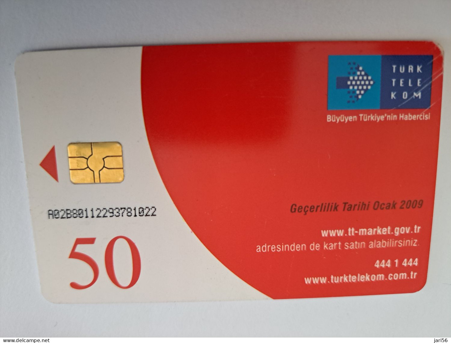 TURKIJE / 50 UNITS/ CHIPCARD/ TURKISH AIR FORCE  / DIFFERENT PLANES /        Fine Used Card  **15420** - Turquie