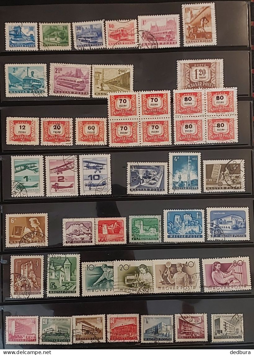 Hungary Mini Collection (>75) Of Stamps From Different Years, Mostly Definitive.(only Stamps Without Sheets) - Poststempel (Marcophilie)