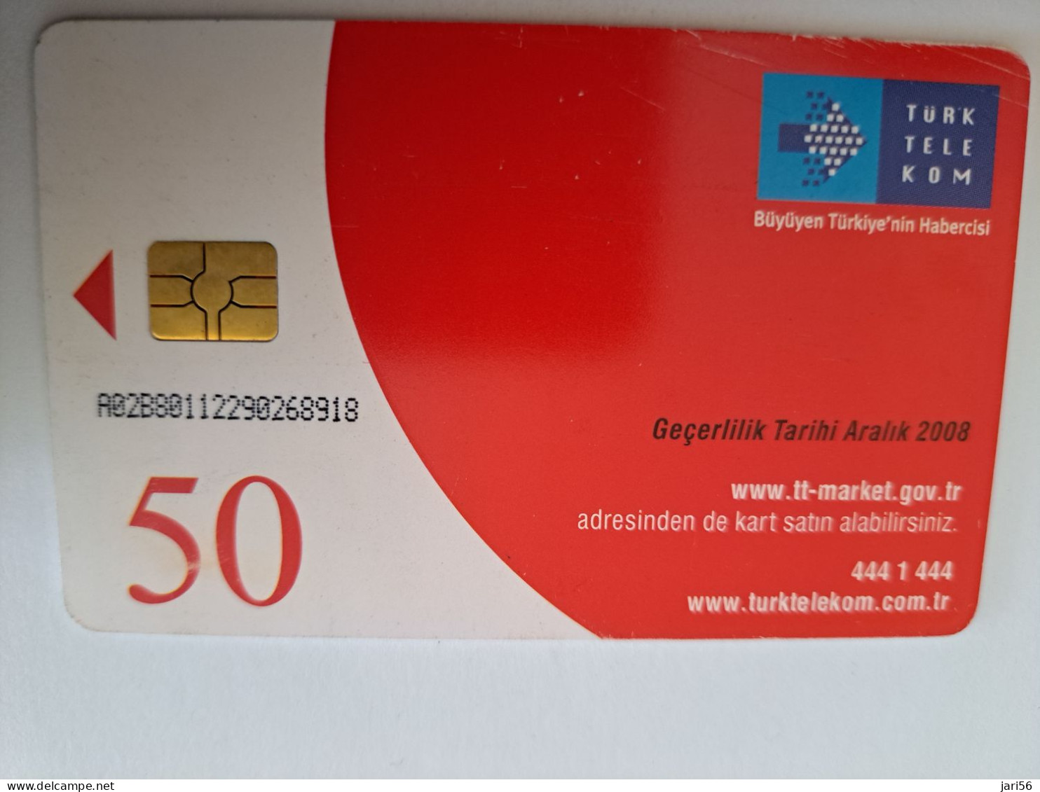 TURKIJE / 50 UNITS/ CHIPCARD/ TURKISH AIR FORCE  / DIFFERENT PLANES /        Fine Used Card  **15431** - Türkei