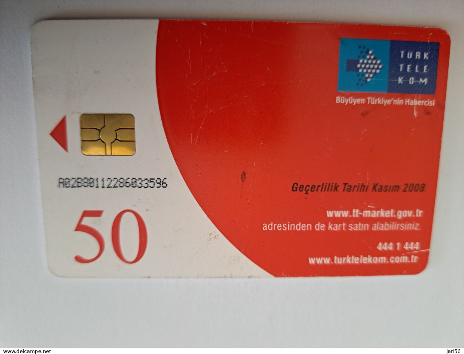 TURKIJE / 50 UNITS/ CHIPCARD/ TURKISH AIR FORCE  / DIFFERENT PLANES /        Fine Used Card  **15435** - Turquie