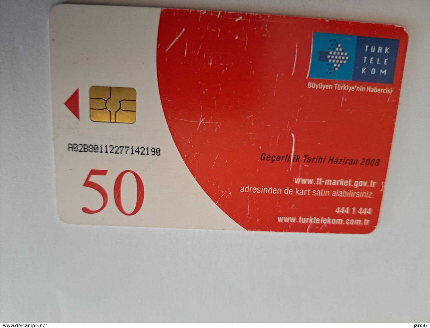 TURKIJE / 50 UNITS/ CHIPCARD/ TURKISH AIR FORCE  / DIFFERENT PLANES /        Fine Used Card  **15443** - Türkei