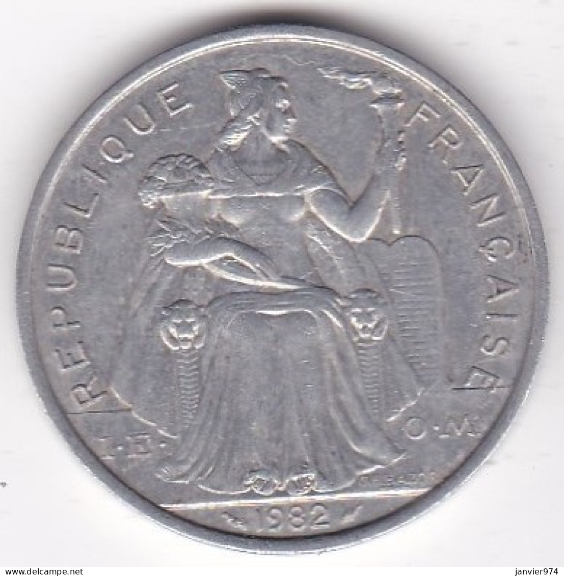 Polynésie Française . 5 Franc 1982 , En Aluminium, Lec# 53 - Polynésie Française