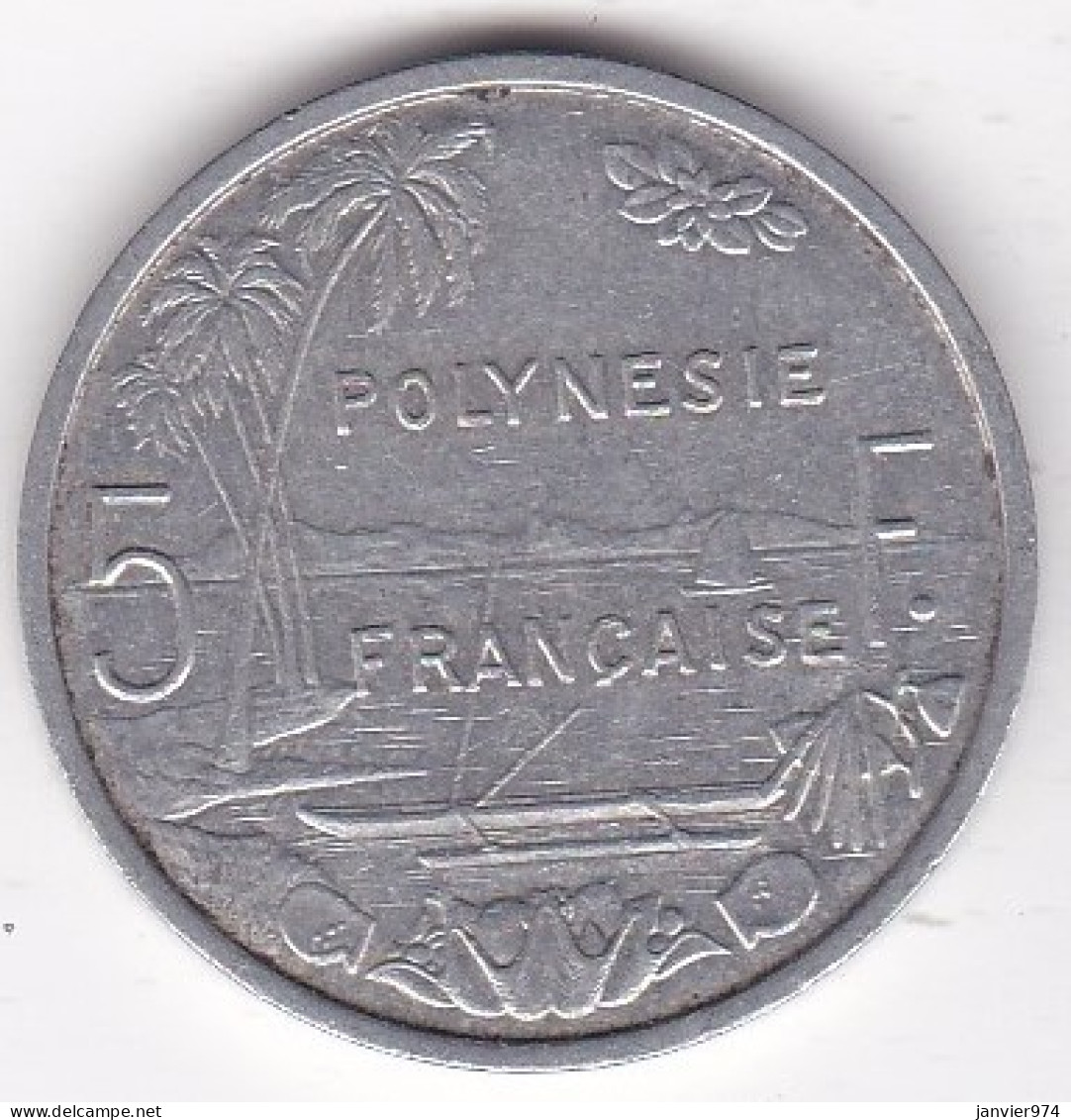 Polynésie Française . 5 Franc 1982 , En Aluminium, Lec# 53 - Polynésie Française