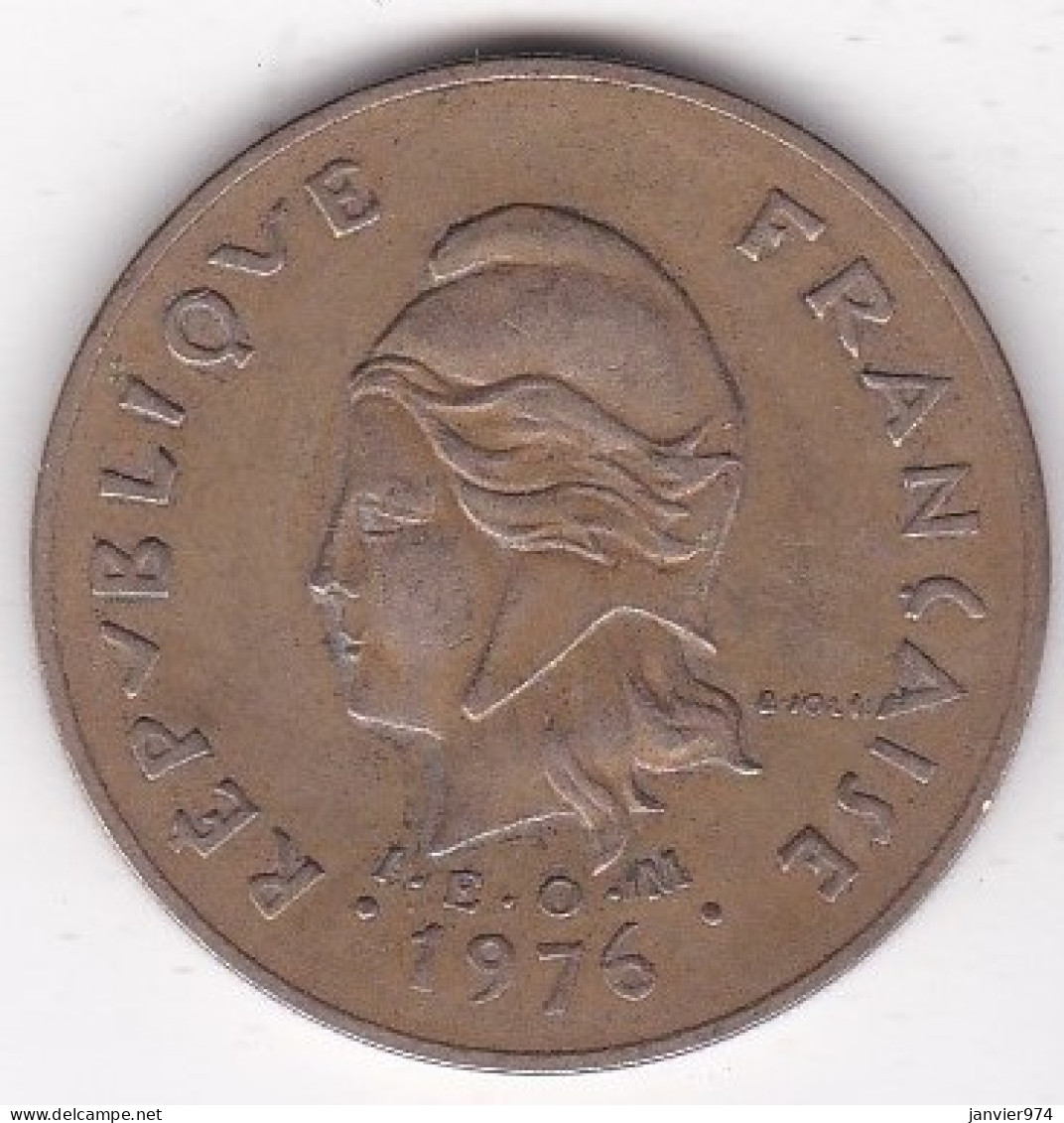 Polynésie Française . 100 Francs 1976 , Cupro-nickel-aluminium, Lec# 124 - Polynésie Française