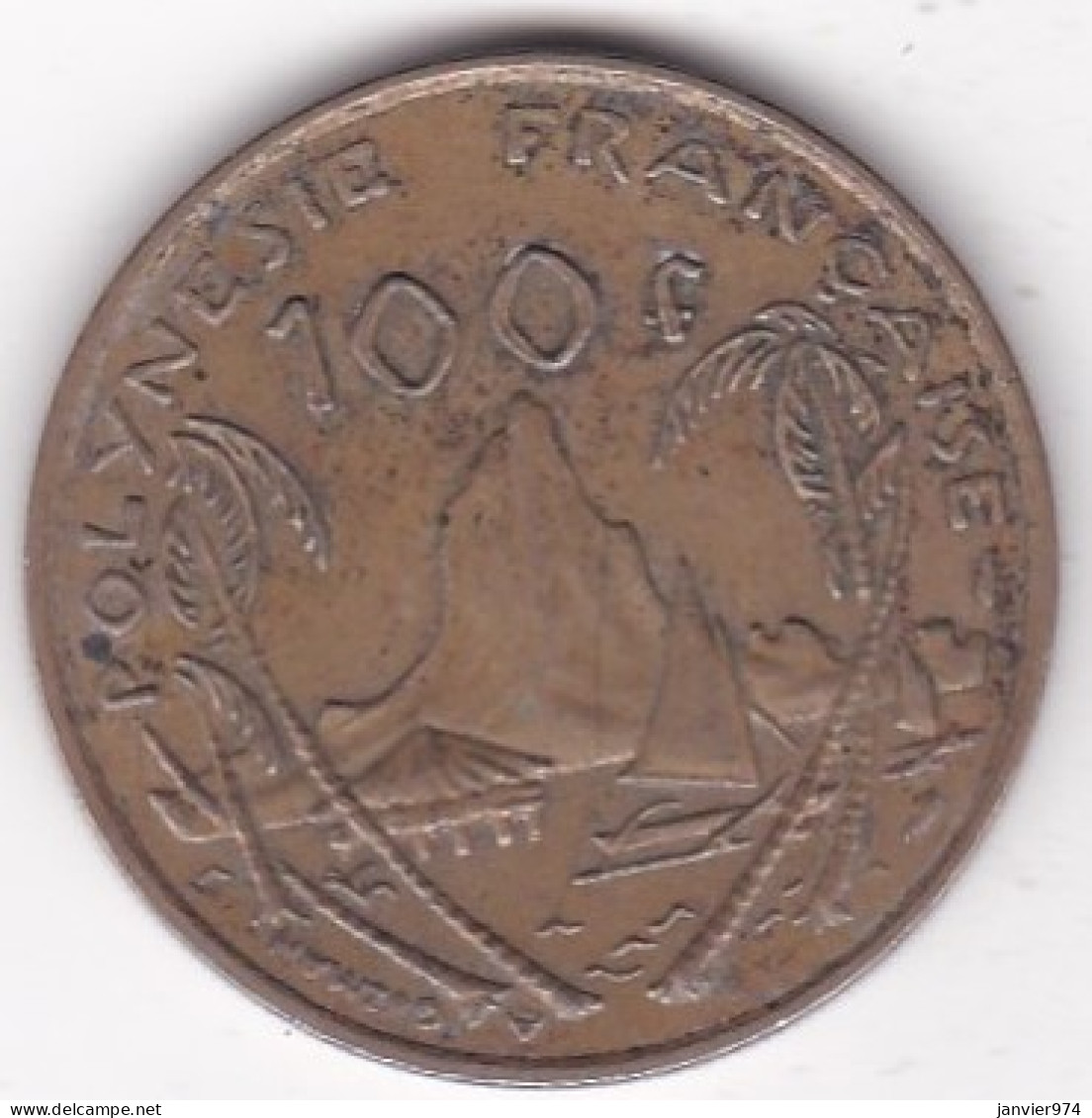 Polynésie Française . 100 Francs 1976 , Cupro-nickel-aluminium, Lec# 124 - Polynésie Française