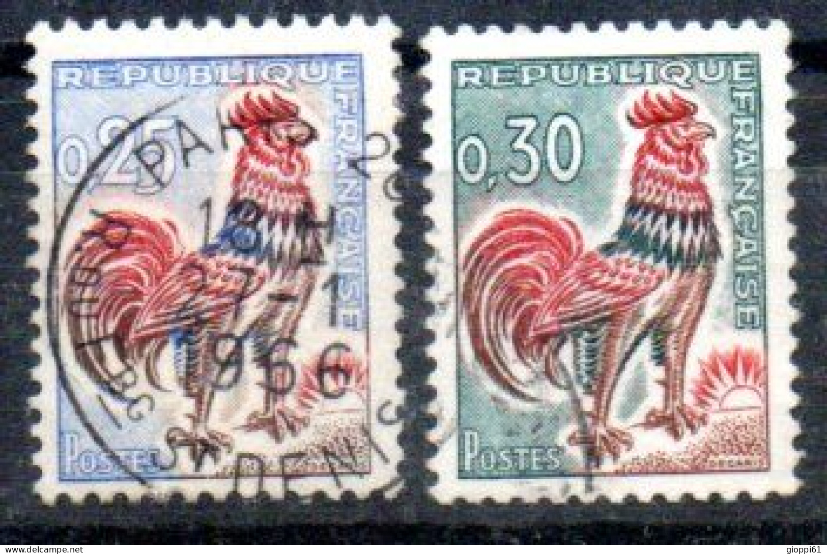 1962-65 Francia - Gallo Di Decaris - 1962-1965 Cock Of Decaris