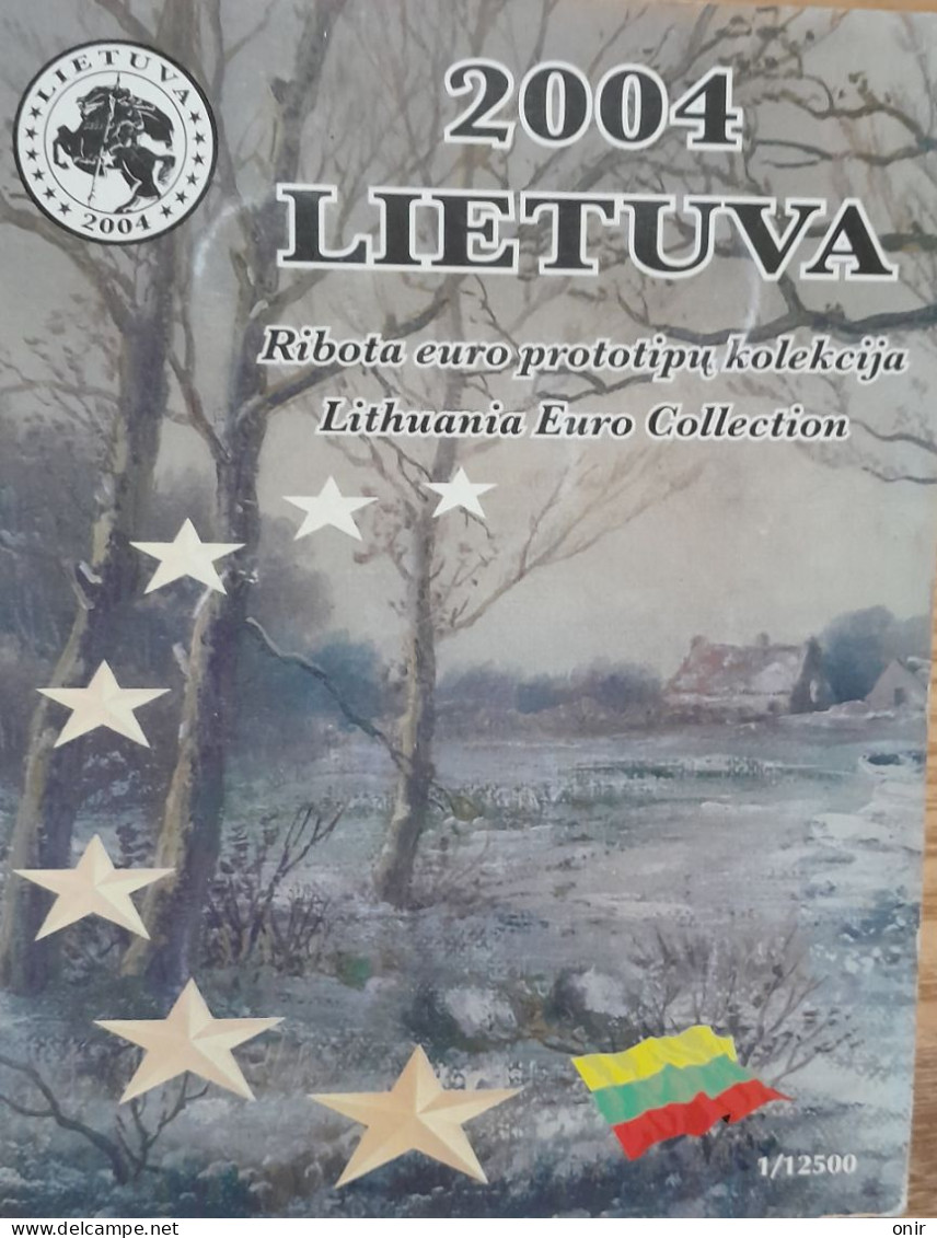 Protype Euro Coin Collection Lietuva 2004 - Privatentwürfe