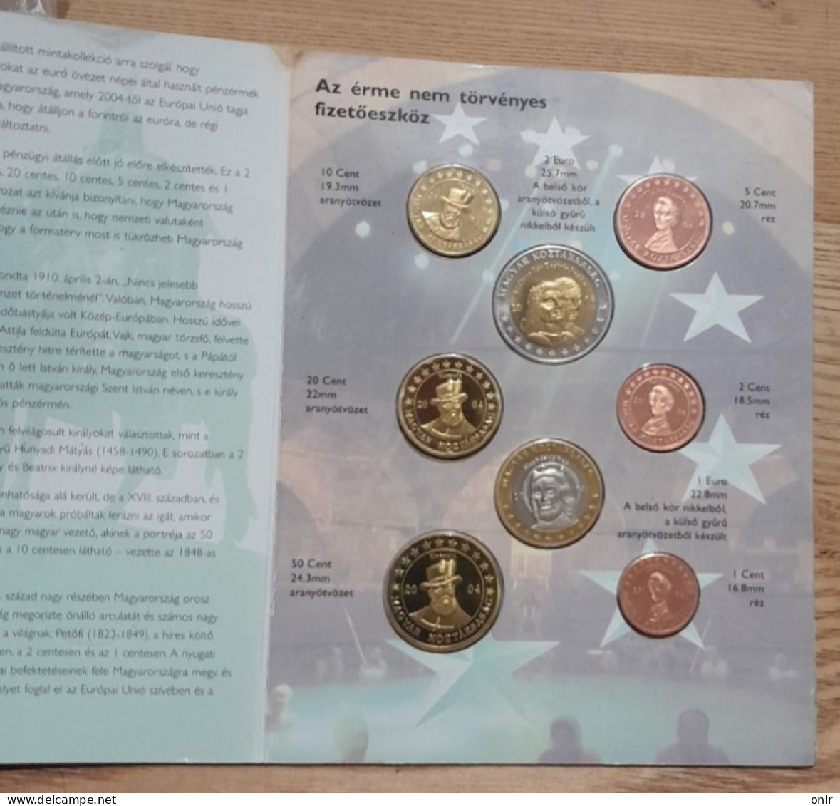 Prototype Euro Coin Collection Magyar Koztarsasag 2004 - Privatentwürfe