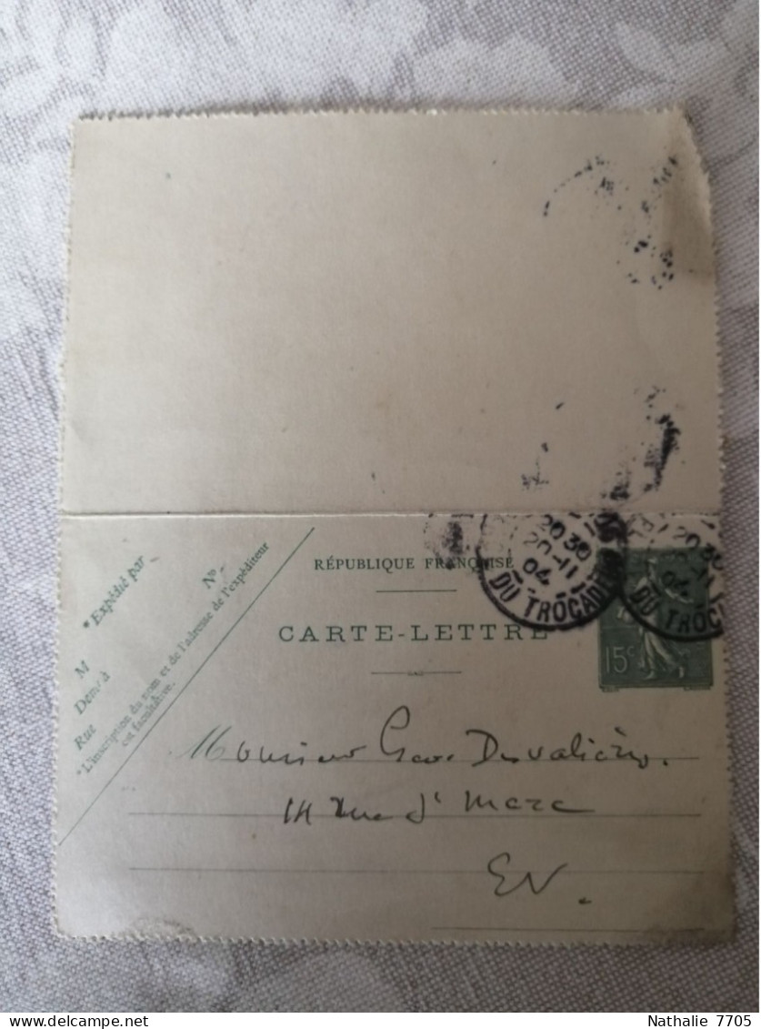 Lot de 5 correspondances adressées à George DESVALLIERES - Peintre- (1861-1950) + 2 cartes de visites avec autographe