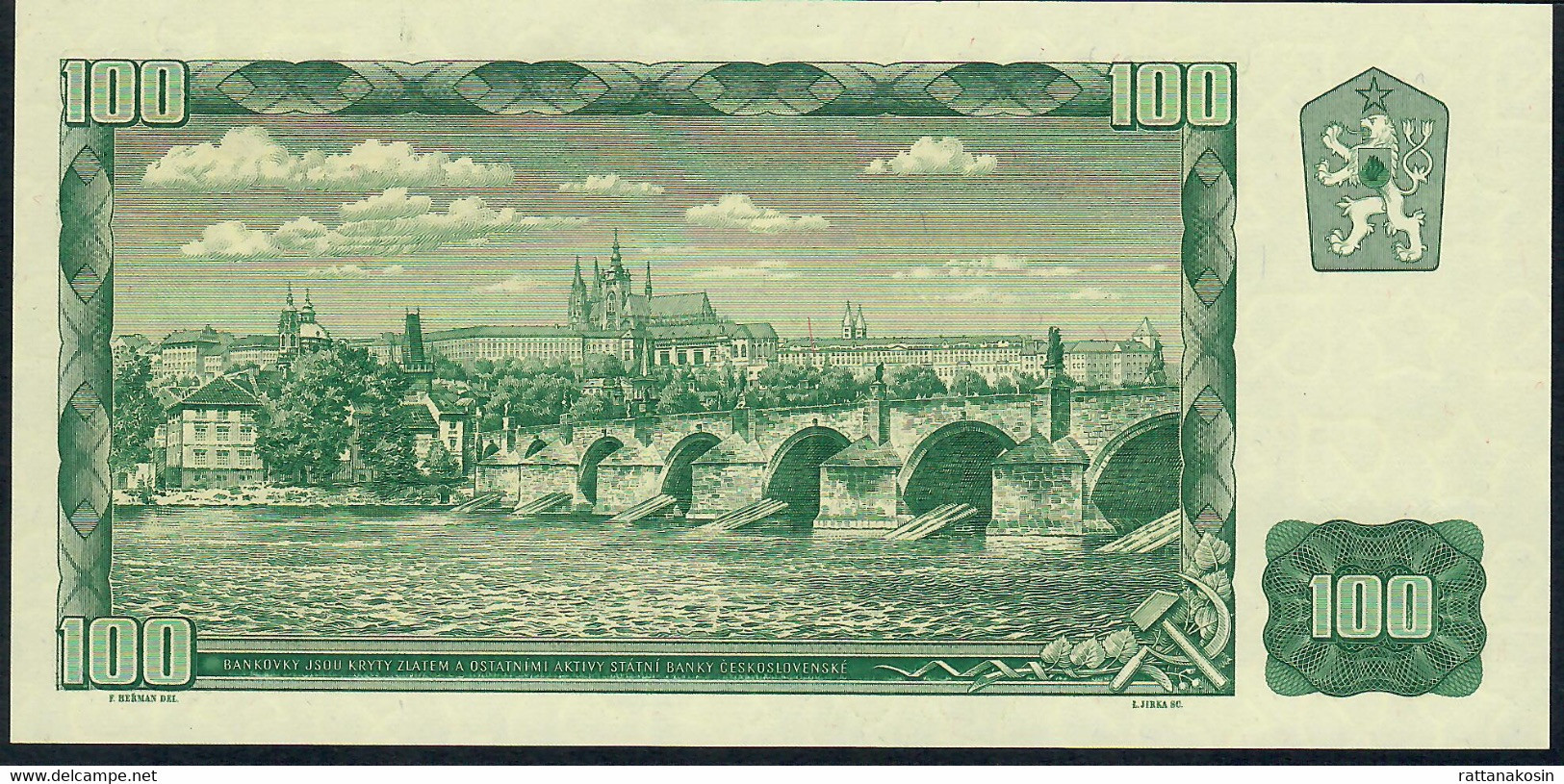 CZECHOSLOVAKIA   P91c 100  KORUN  1961  Serie X 62  UNC. - Checoslovaquia