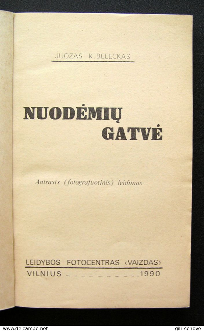 Lithuanian Book / Nuodėmių Gatvė Beleckas 1990 - Cultura