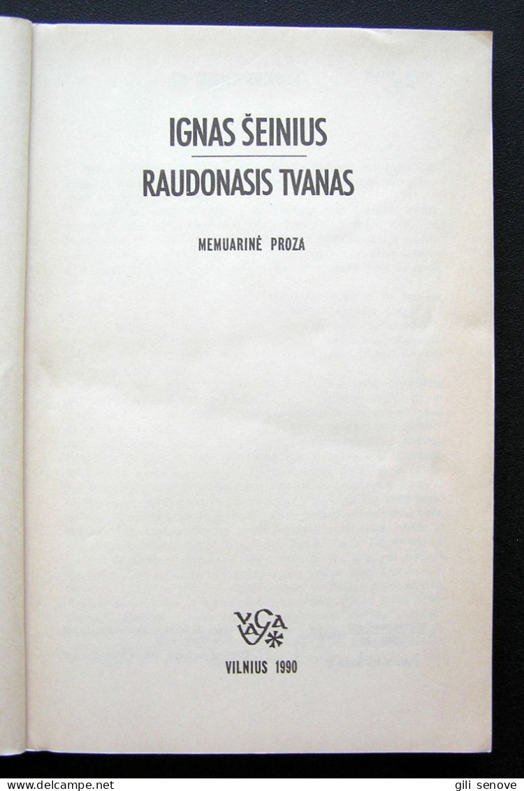 Lithuanian Book / Raudonasis Tvanas Šeinius 1990 - Culture