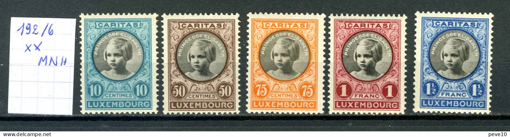 Luxembourg  N° 192 à 196 Xx - Andere & Zonder Classificatie