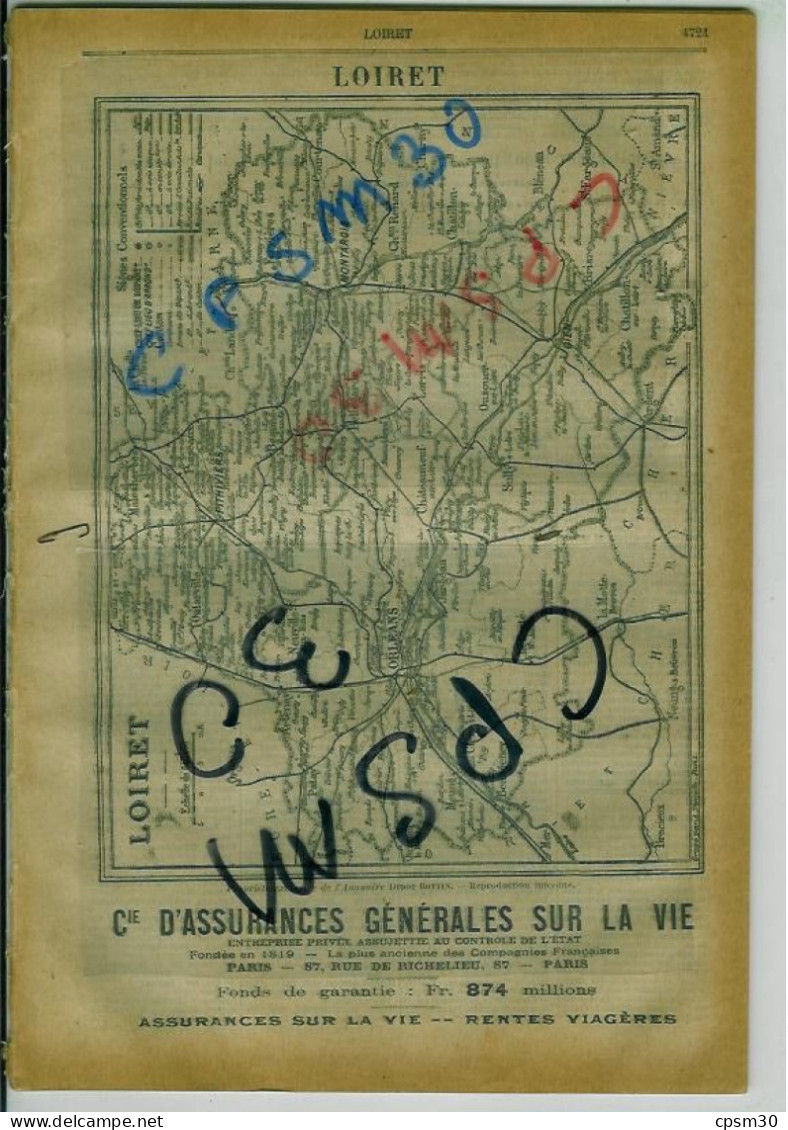 ANNUAIRE - 45 - Département Loiret - Année 1925 - édition Didot-Bottin - 57 Pages - Directorios Telefónicos