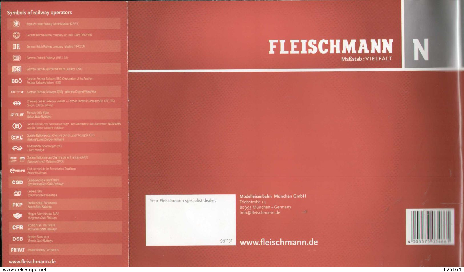 Catalogue FLEISCHMANN 2011 N Maßstab VIELFALT New Product - Deutsch