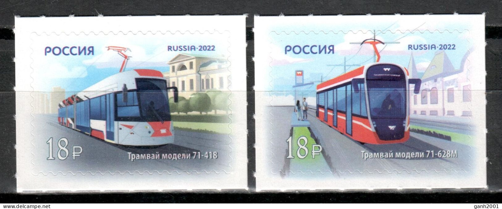 Russia 2022 Rusia / Transport Trams Bus MNH Tranvías Tramways / Io65  8-1 - Busses