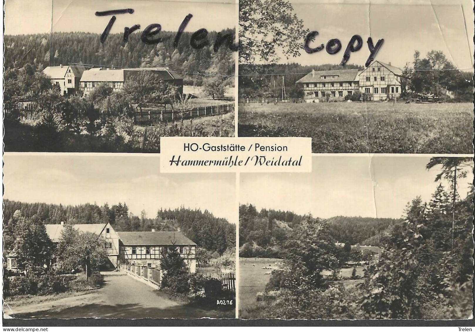 Allemagne, Weidatal, Hammersmühle, 1963, Gelaufen, Circulée - Zeulenroda