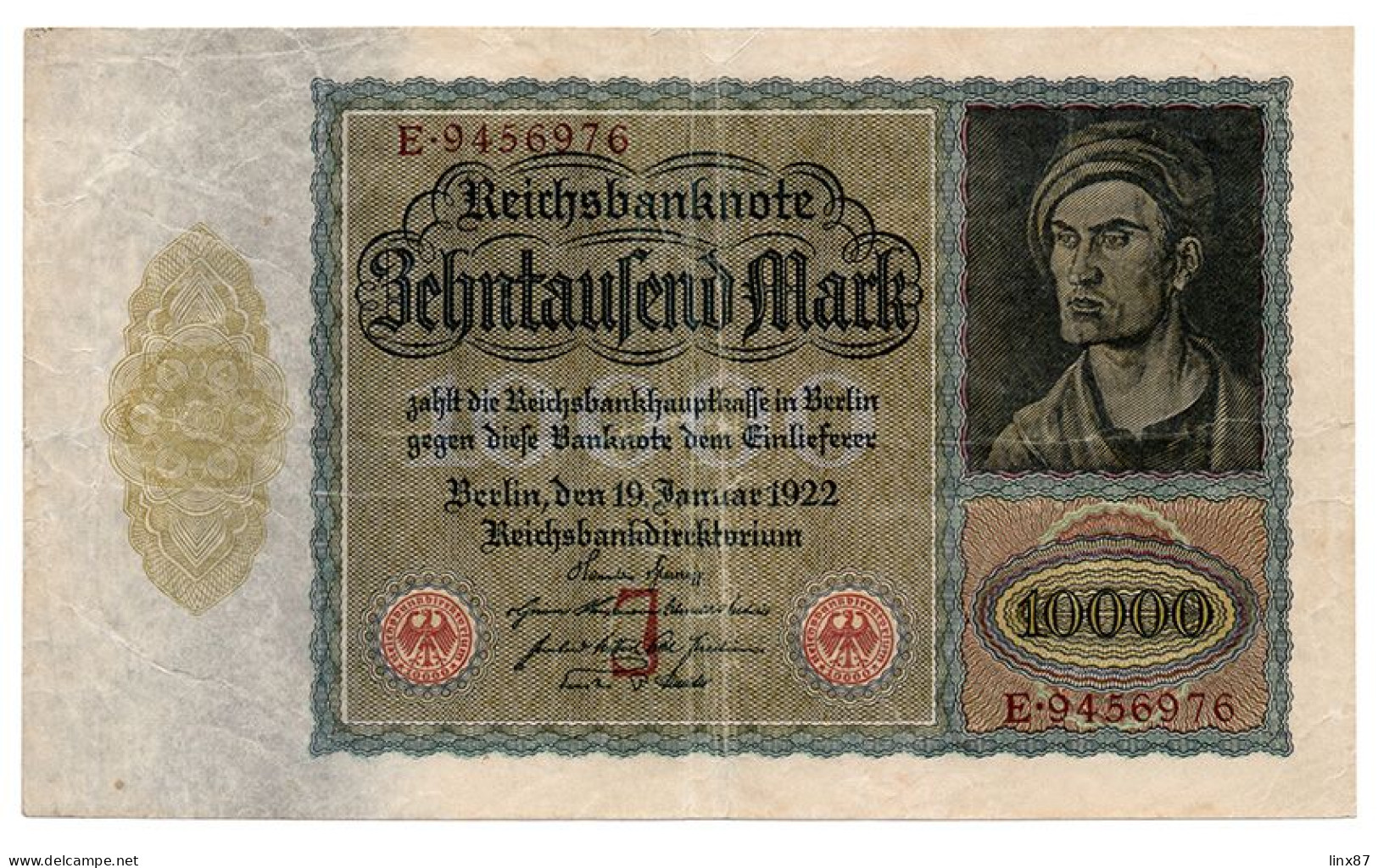 "Reichsbanknote" Collezione Di N. 47 Banconote Germania 1910-1923. - Kiloware - Banknoten