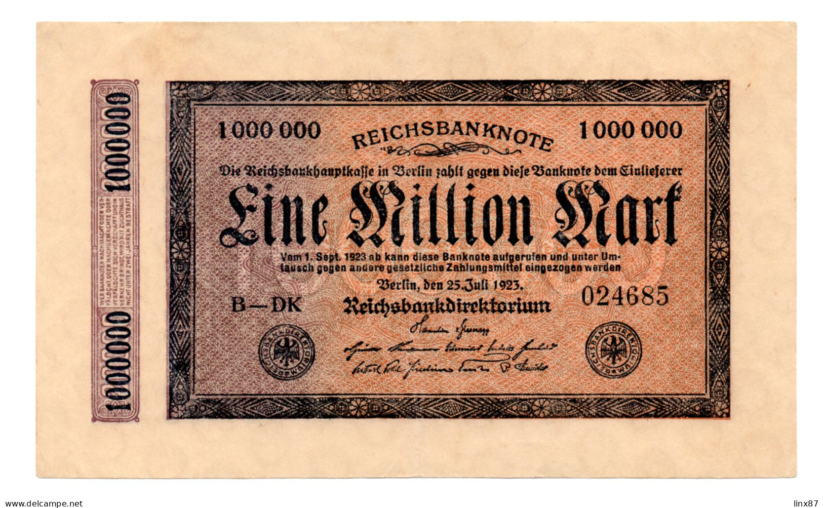 "Reichsbanknote" collezione di n. 47 banconote germania 1910-1923.