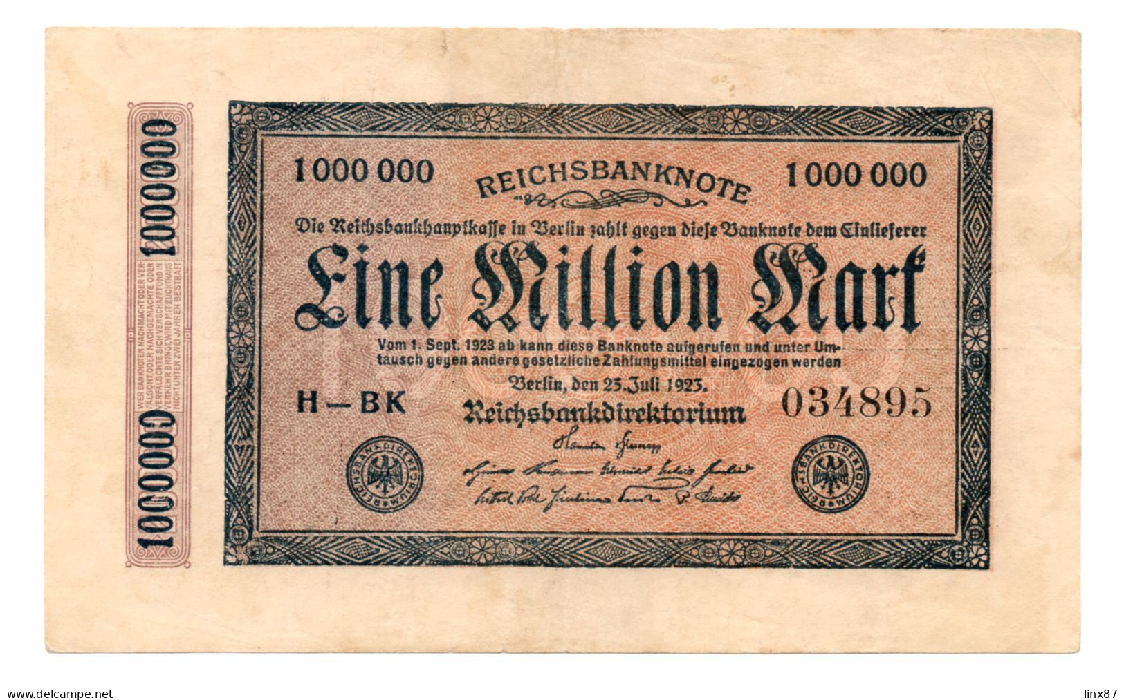 "Reichsbanknote" collezione di n. 47 banconote germania 1910-1923.