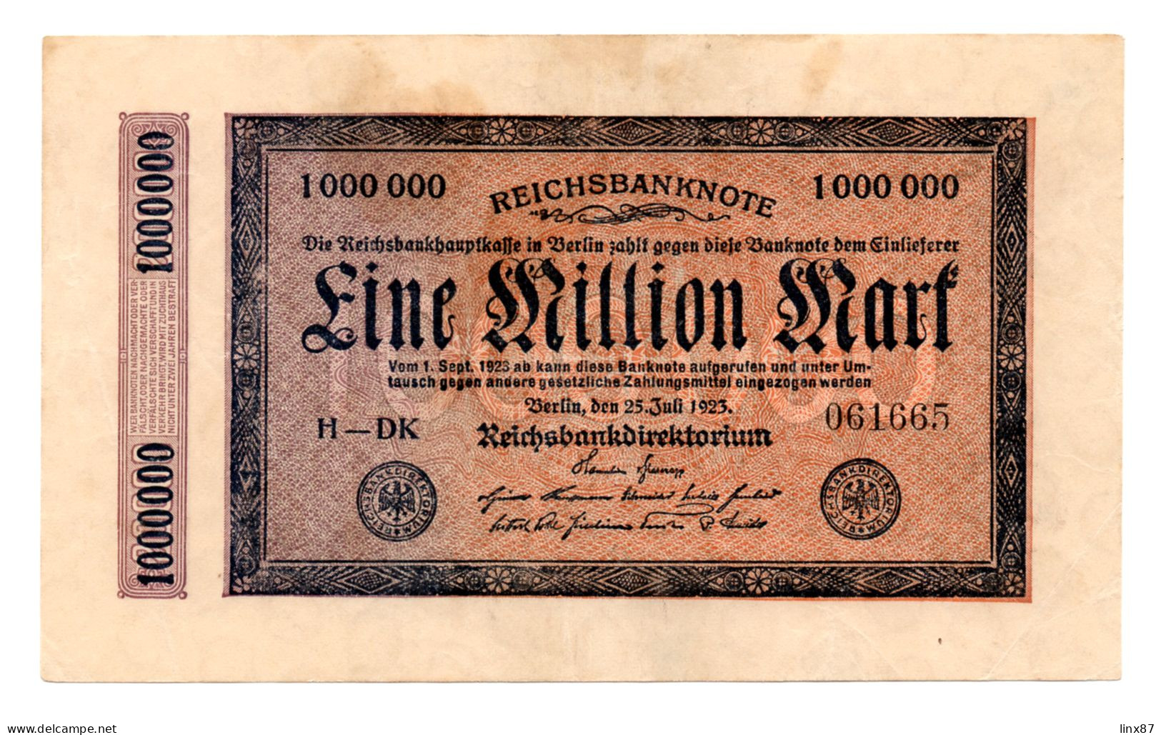 "Reichsbanknote" collezione di n. 47 banconote germania 1910-1923.