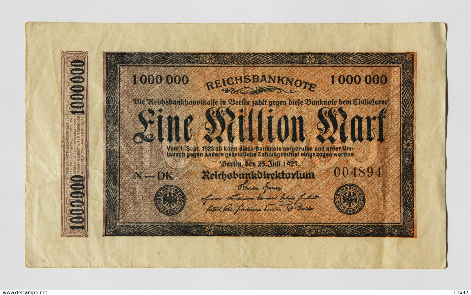 "Reichsbanknote" collezione di n. 47 banconote germania 1910-1923.