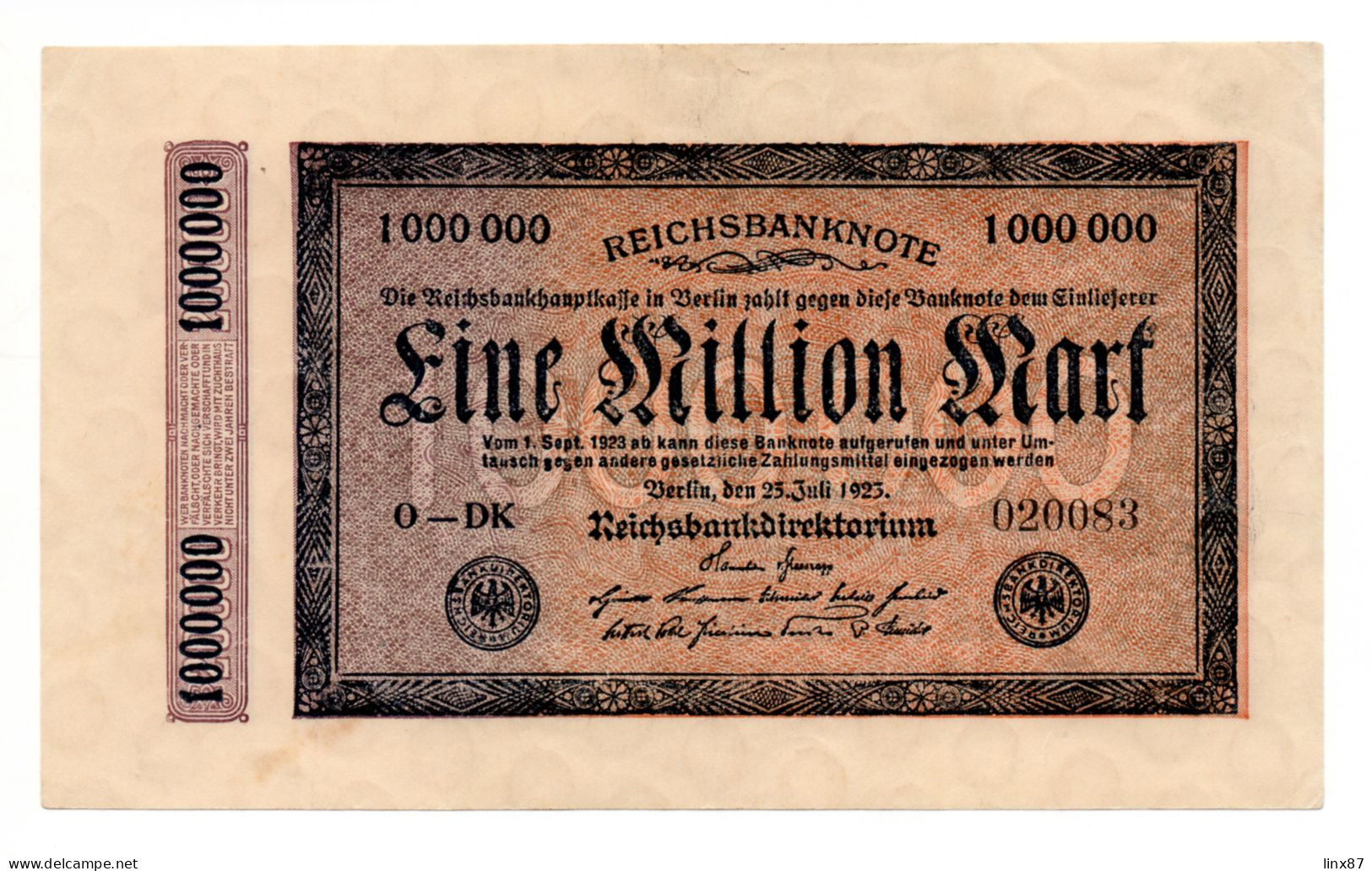 "Reichsbanknote" collezione di n. 47 banconote germania 1910-1923.