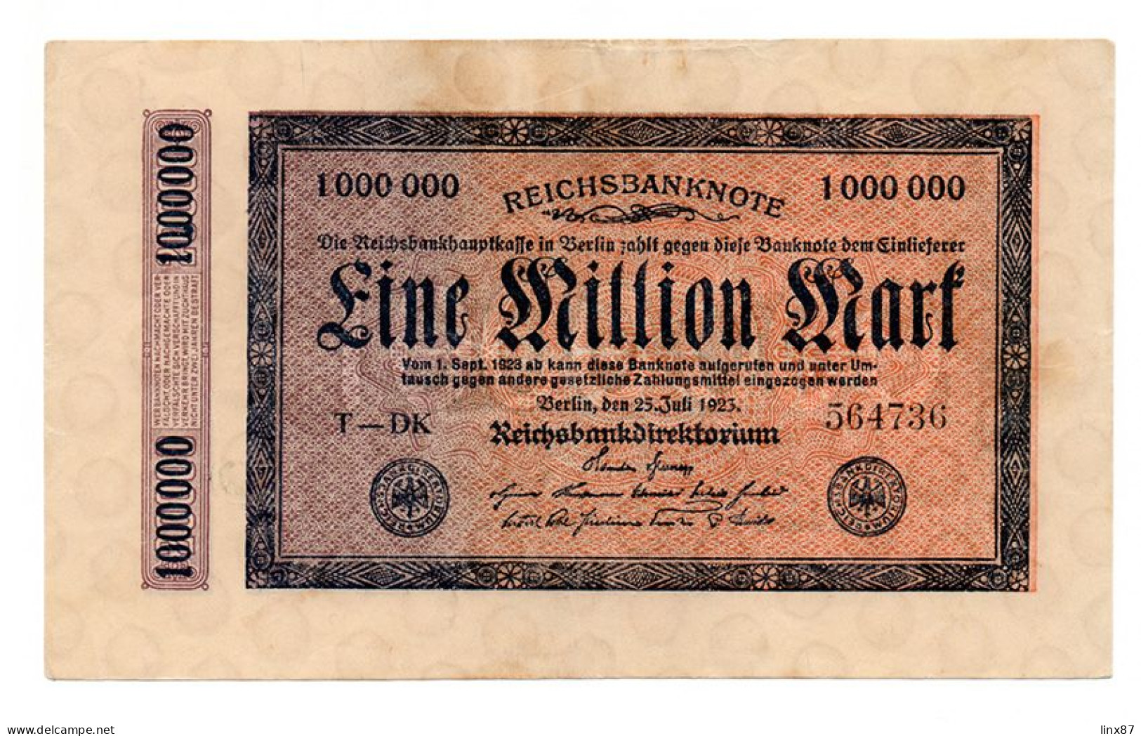 "Reichsbanknote" collezione di n. 47 banconote germania 1910-1923.