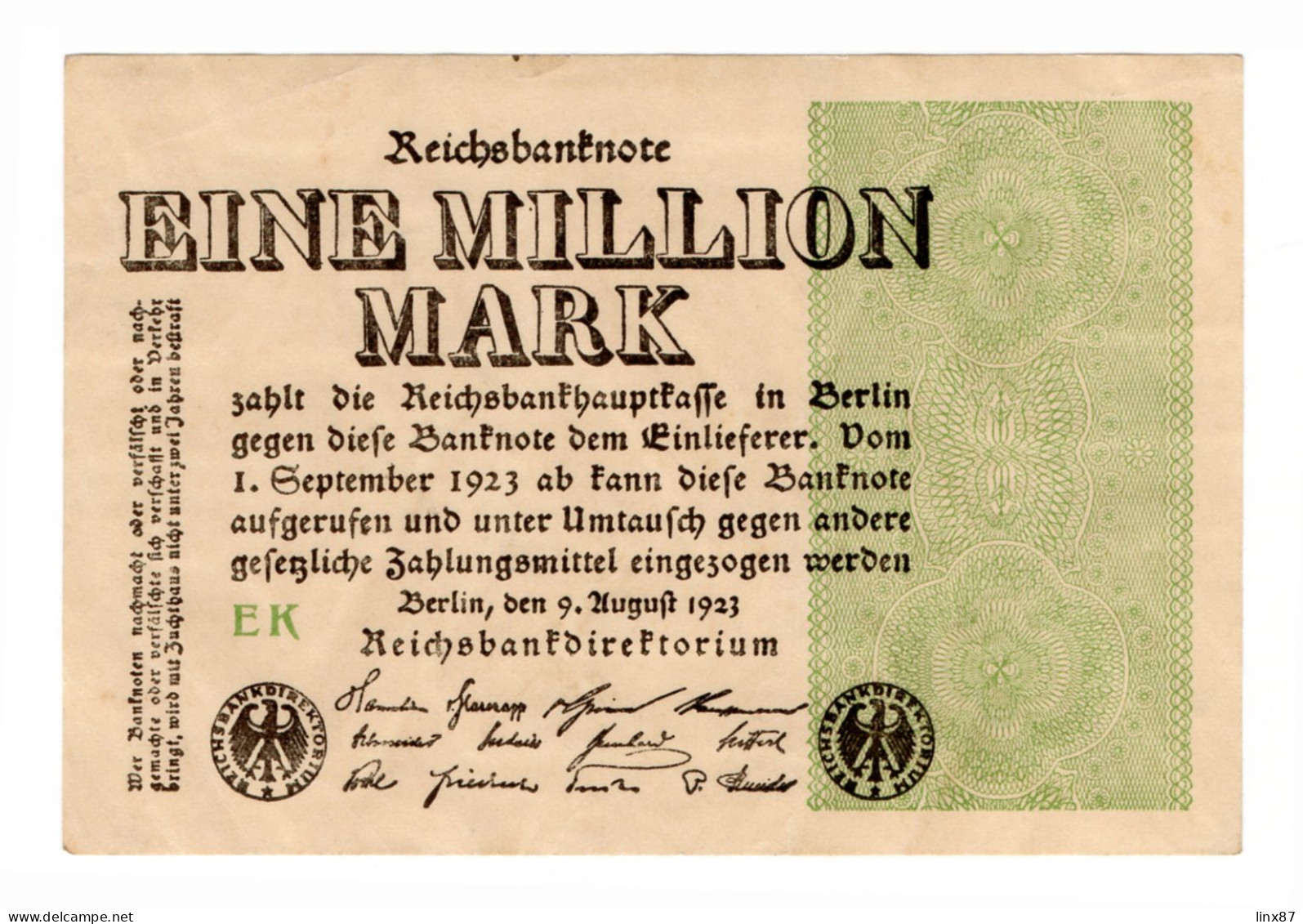 "Reichsbanknote" collezione di n. 47 banconote germania 1910-1923.