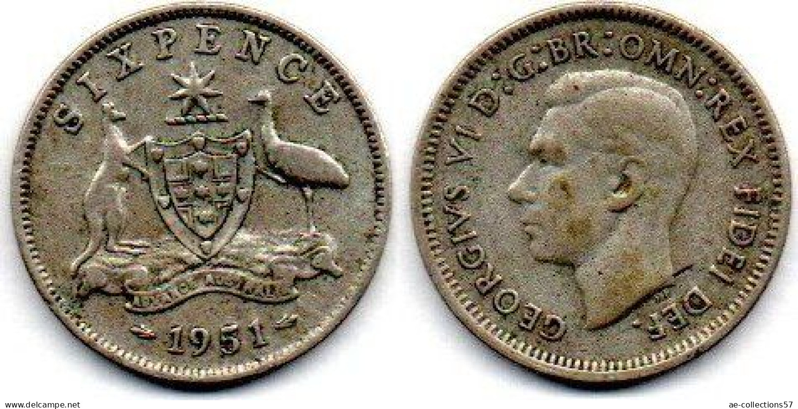 MA 24740 /  Australie - Australia 6 Pence 1951 TTB - Sixpence