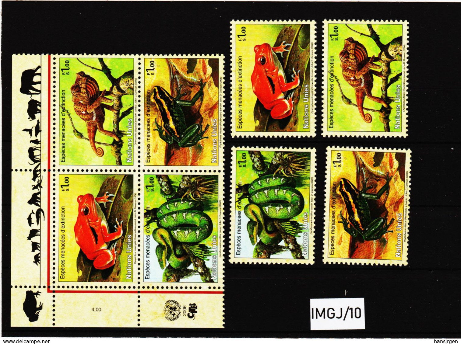 IMGJ/10 UNO GENF 2006 MICHL  537/40  Postfrisch ** SIEHE ABBILDUNG - Unused Stamps