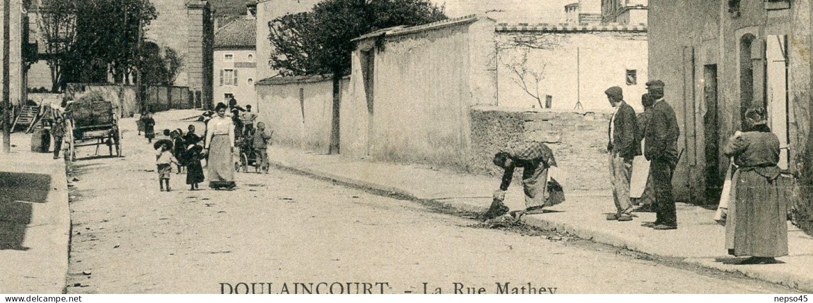 Doulaincourt (52)  Rue Mathey.carte Animée - Doulaincourt