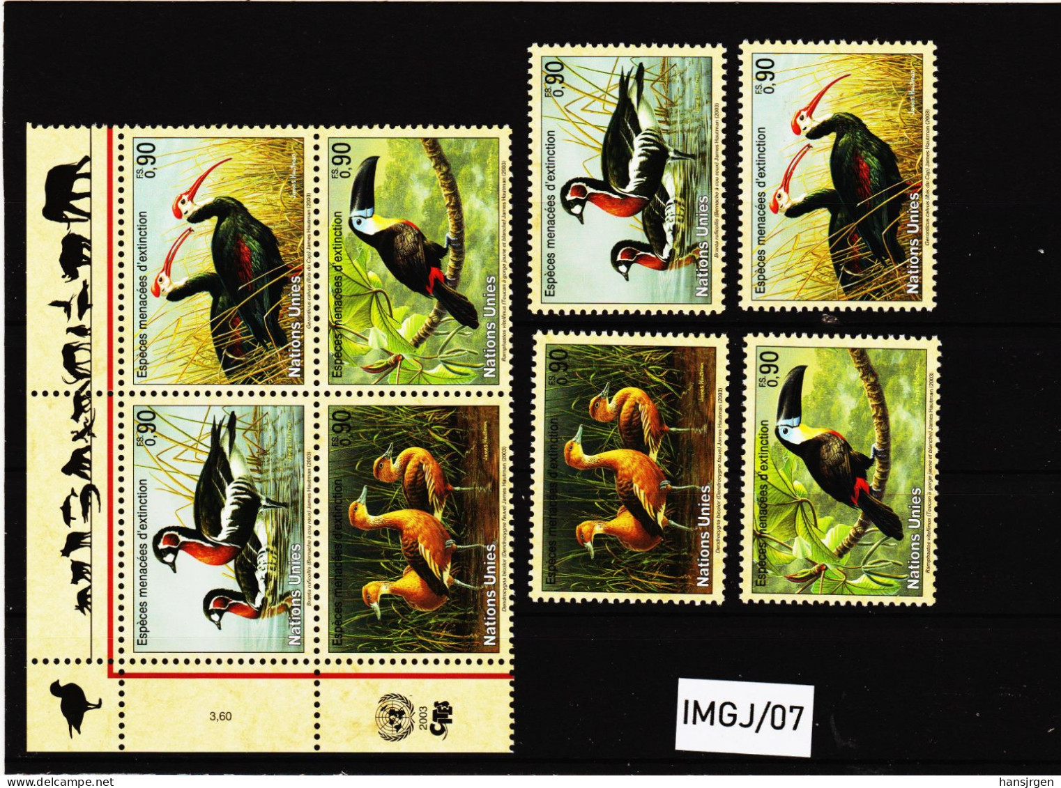 IMGJ/07 UNO GENF 2003 MICHL  466/69  Postfrisch ** SIEHE ABBILDUNG - Unused Stamps